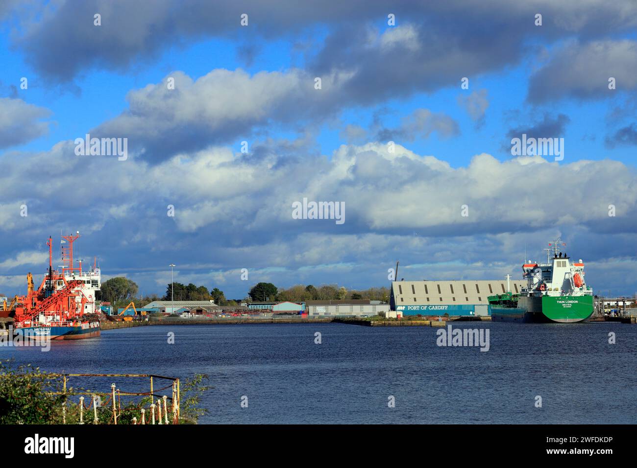 Ship, Roath Dock, Cardiff, Wales, UK Stock Photo - Alamy