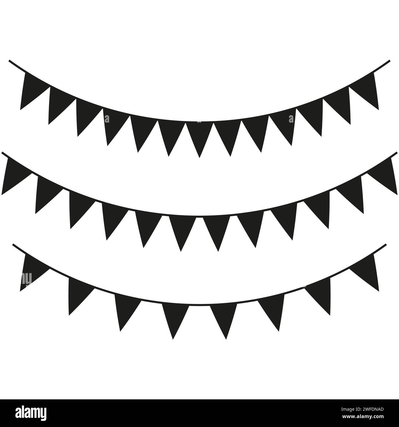 Party streamer and triangle Cut Out Stock Images & Pictures - Alamy