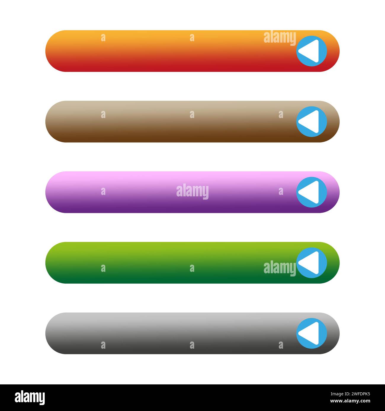Empty button templates. Vector illustration. EPS 10. Stock image. Stock Vector