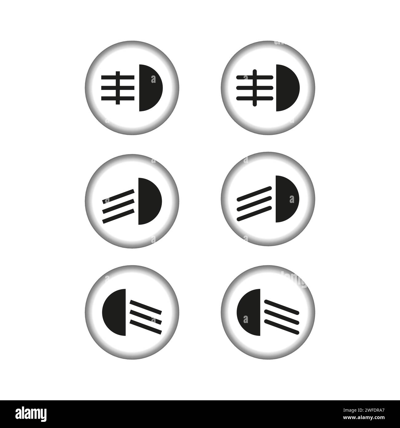 Dipped headlights sale symbol