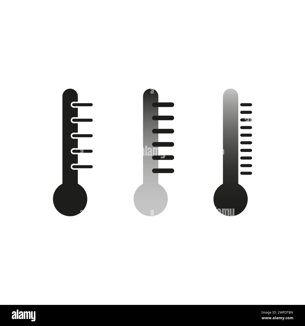 Thermometer icon set. Vector illustration. EPS 10. Stock image Stock ...