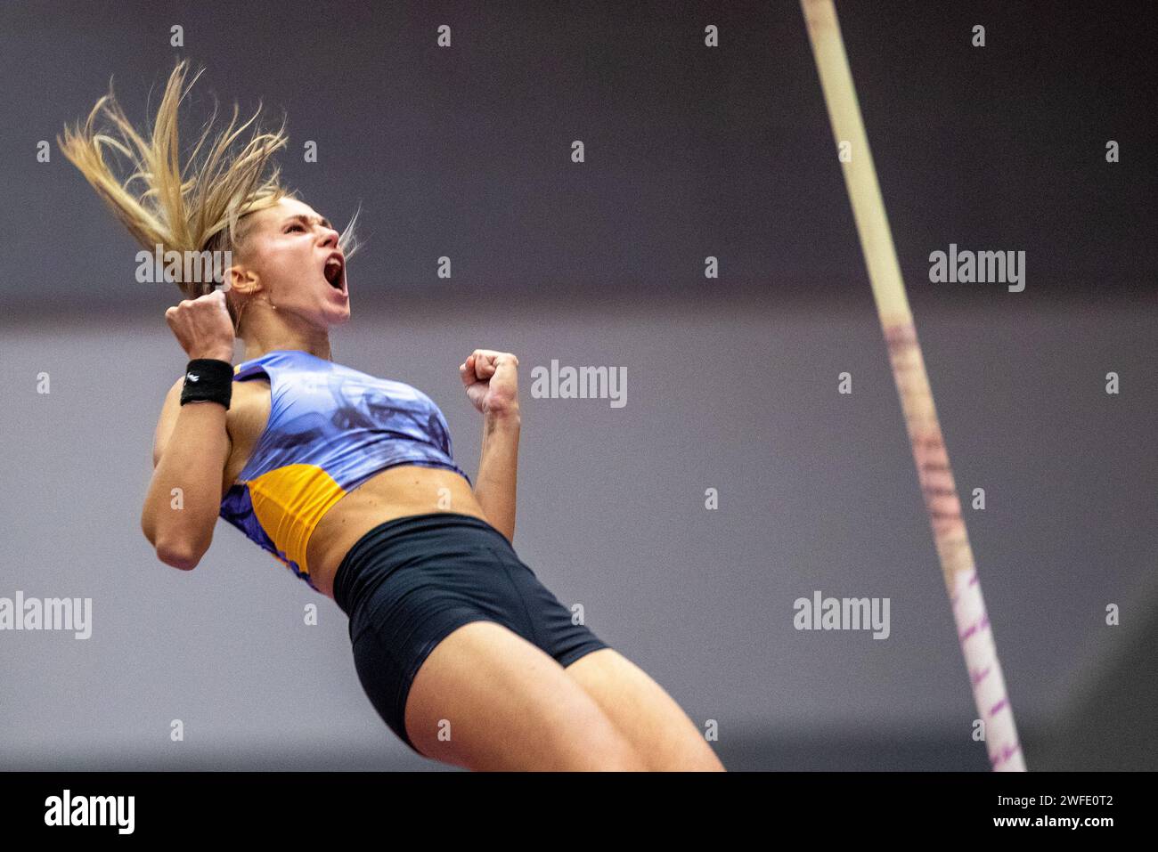 Ostrava Czech Republic 30th Jan 2024 Czech Athlete Amalie Svabikova ostrava-czech-republic-30th-jan-2024-czech-athlete-amalie-svabikova