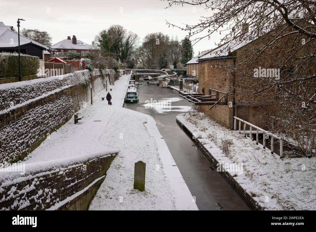The Macclesfield Canal at Marple, Stockport, Greater Manchester, England. Stock Photo