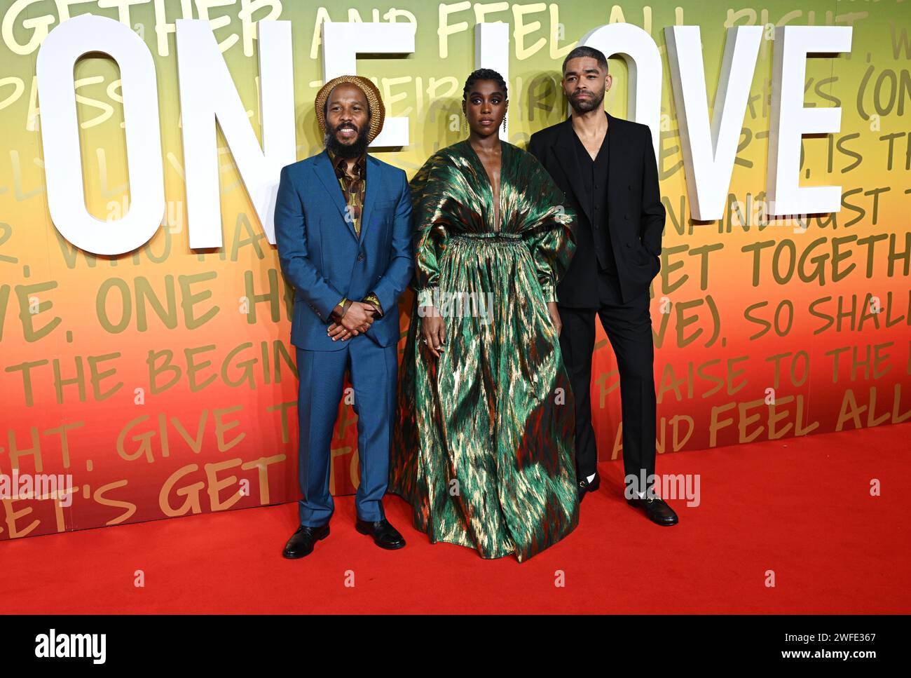 London, UK. January 30th, 2024. Ziggy Marley, Lashana Lynch and ...
