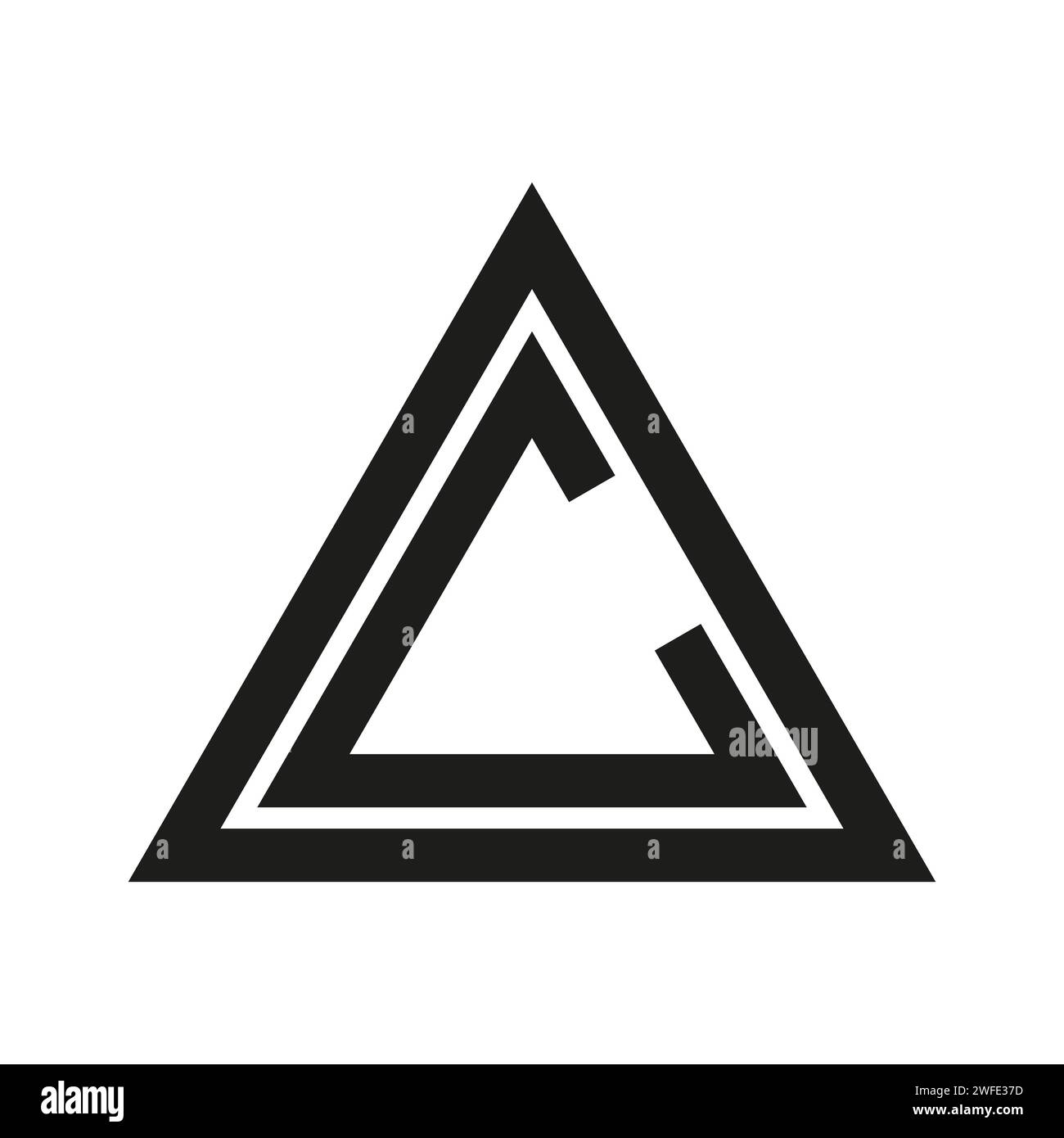 hazard icon. Vector illustration. stock image. EPS 10. Stock Vector