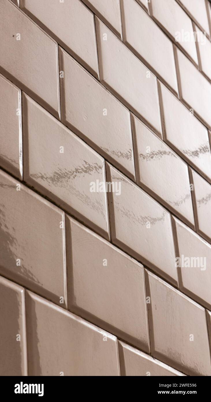 Shiny bricks wall surface Stock Photo