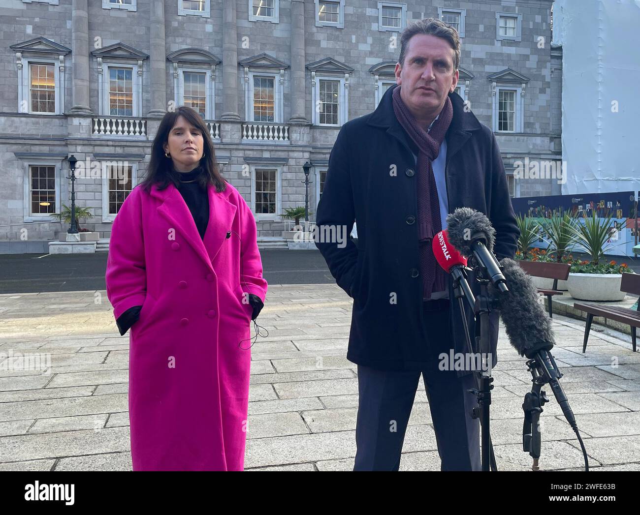 Labour TD Aodhan O Riordain Speaking To Media In Dublin As The Irish labour-td-aodhan-o-riordain-speaking-to-media-in-dublin-as-the-irish
