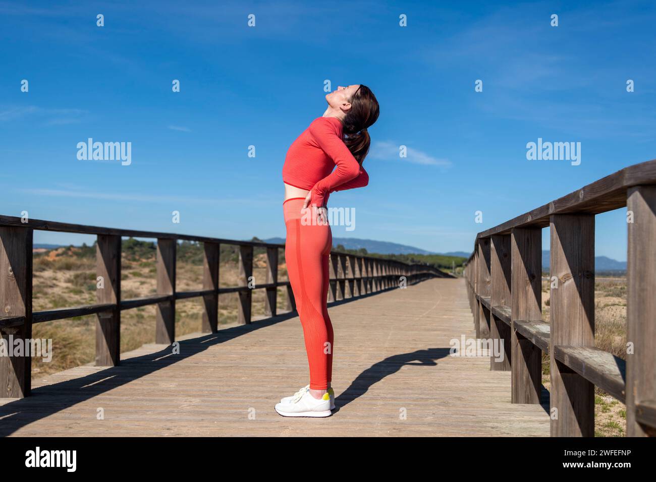 Back pain exercise hi-res stock photography and images - Alamy