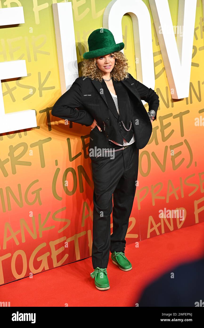 London, UK. 30th Jan, 2024. Becca Dudley attends the UK Premiere of Bob ...