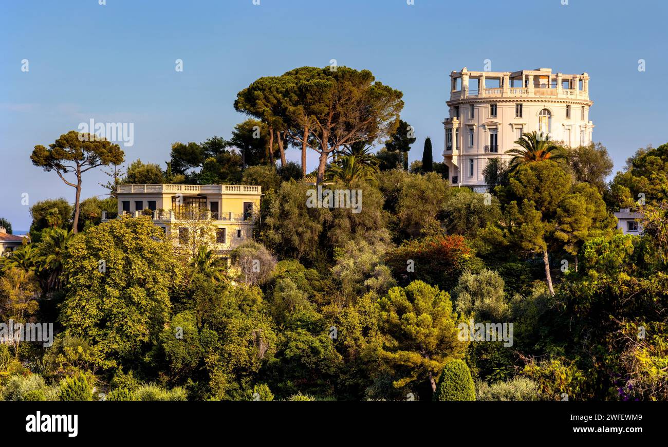 Villa Rone Saint Jean Cap Ferrat, France - August 5, 2022: Panoramic view of Saint ...