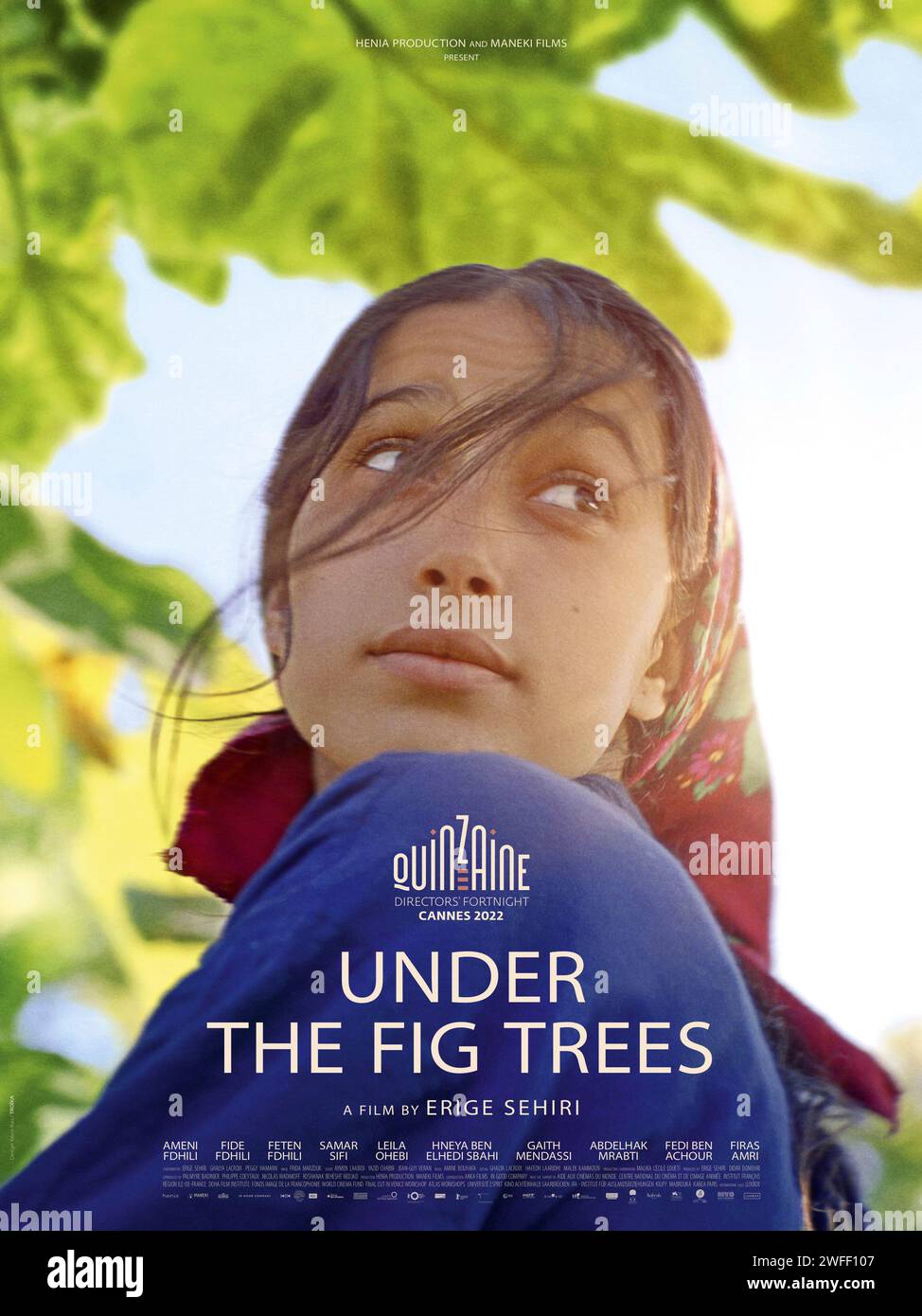 Under the Fig Trees (2006) directed by Erige Sehiri and starring Ameni Fdhili, Fide Fdhili and Feten Fdhili. Among the trees, young women and men working the summer harvest develop new feelings, flirt, try to understand each other, find - and flee - deeper connections. Publicity poster ***EDITORIAL USE ONLY***. Credit: BFA / Luxbox Stock Photo