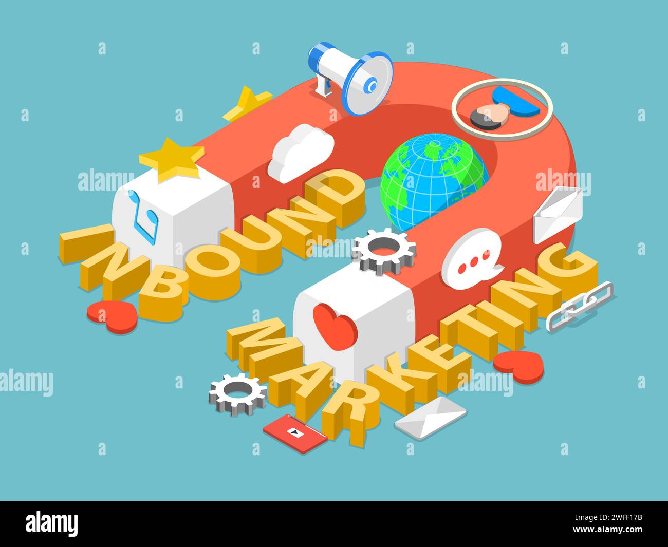 Word Inbound Inbound outbound Stock Vector Images - Alamy