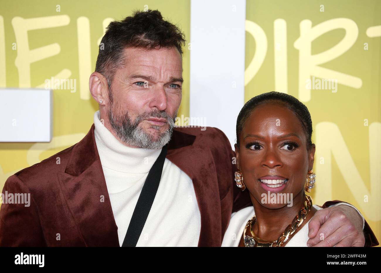 Fred Sirieix and Fruitcake attend the UK Premiere of "Bob Marley One
