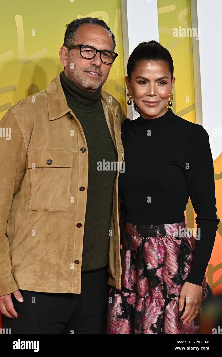 London, UK. 30th Jan, 2024. Producer Bob Teitel and Michelle Alegria attends the UK Premiere of Bob Marley: One Love at BMX IMAX, London, UK. Credit: See Li/Picture Capital/Alamy Live News Stock Photo