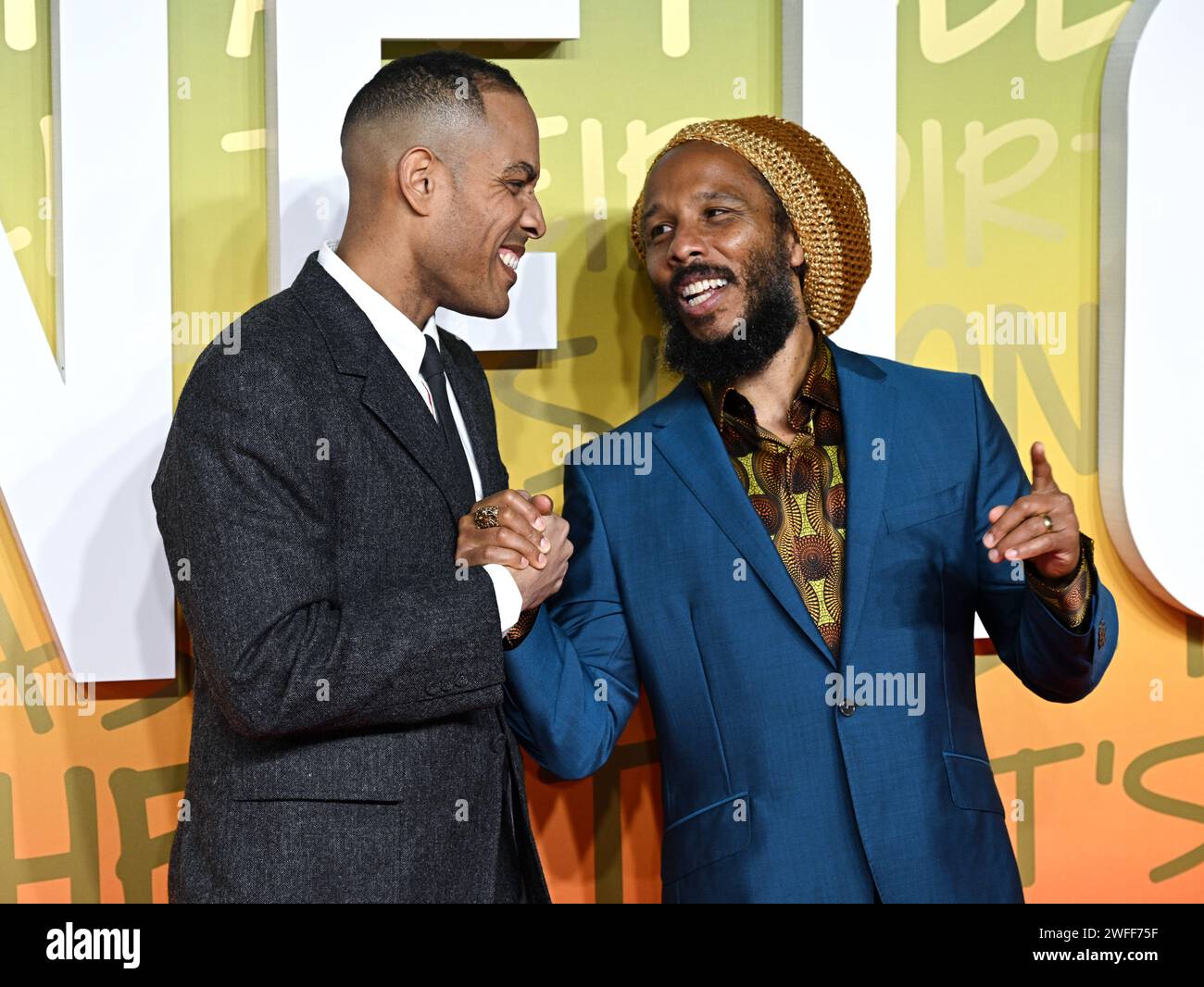 London, UK. January 30th, 2024. Reinaldo Marcus Green and Ziggy Marley ...