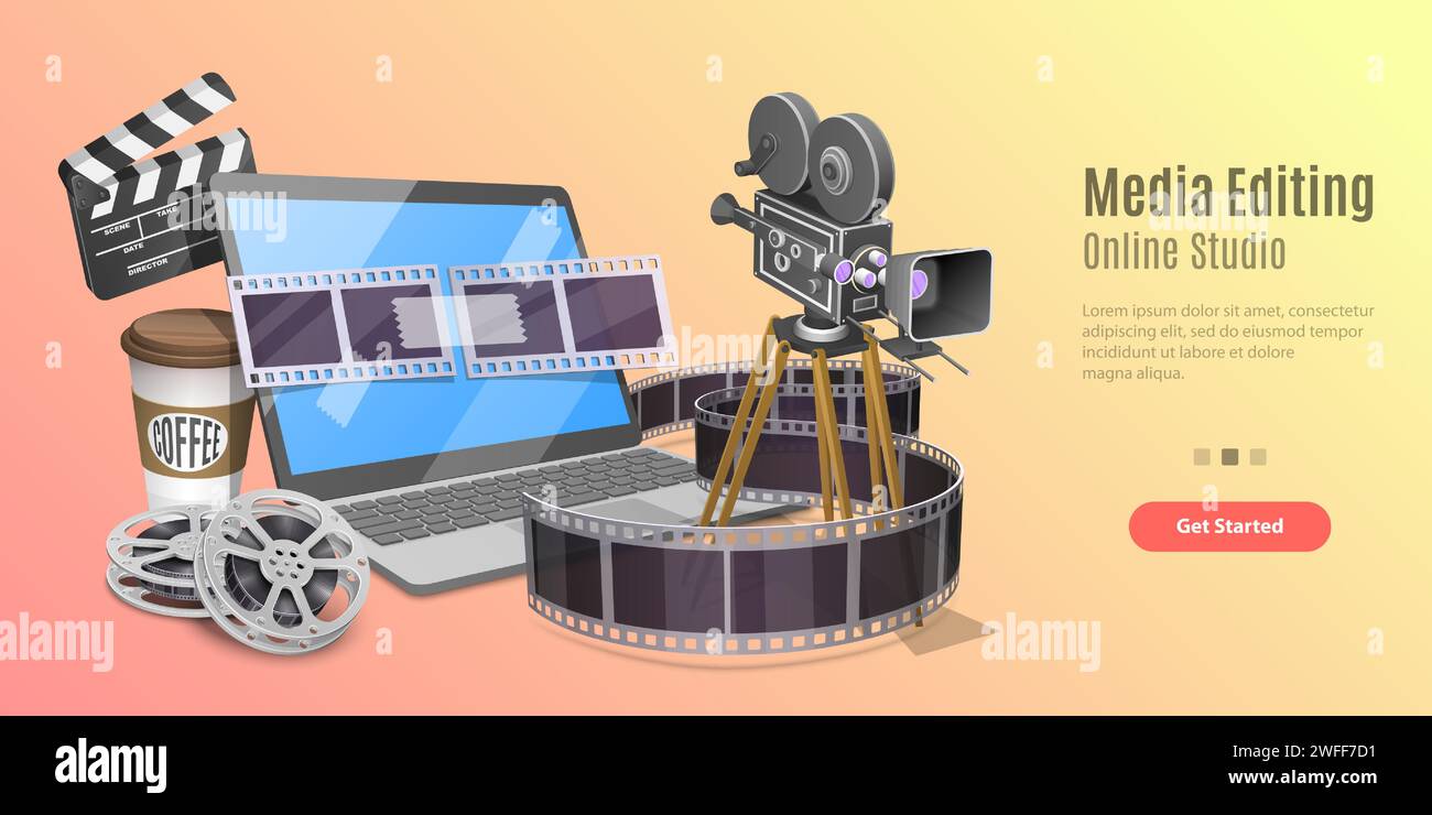 Photo editing software application Stock Vector Images - Alamy