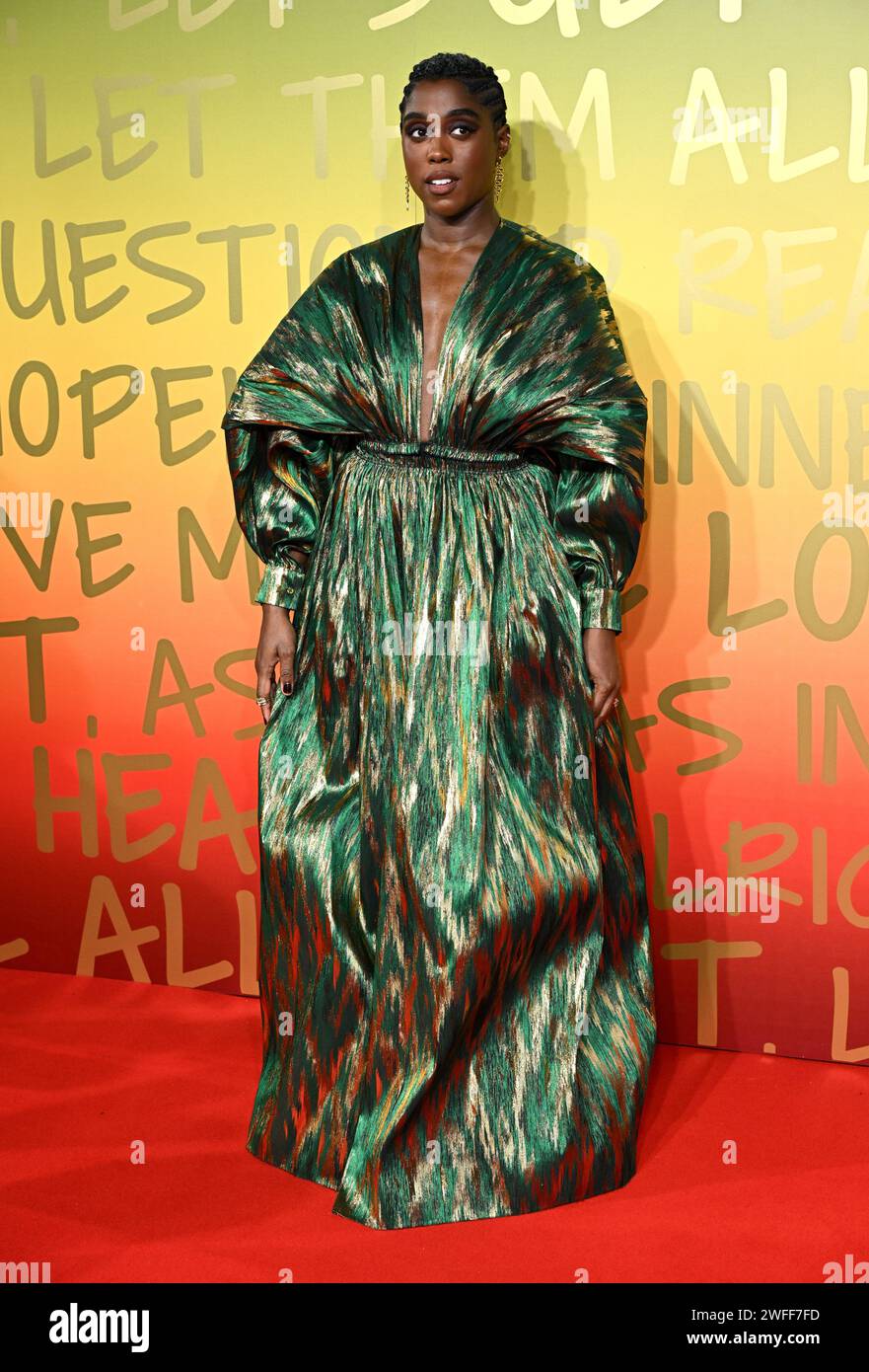 London UK January 30th 2024 Lashana Lynch Arriving At At The UK london-uk-january-30th-2024-lashana-lynch-arriving-at-at-the-uk