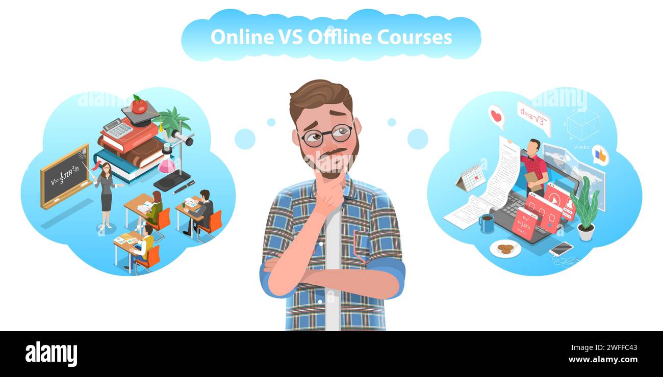 Offline classes Stock Vector Images - Alamy