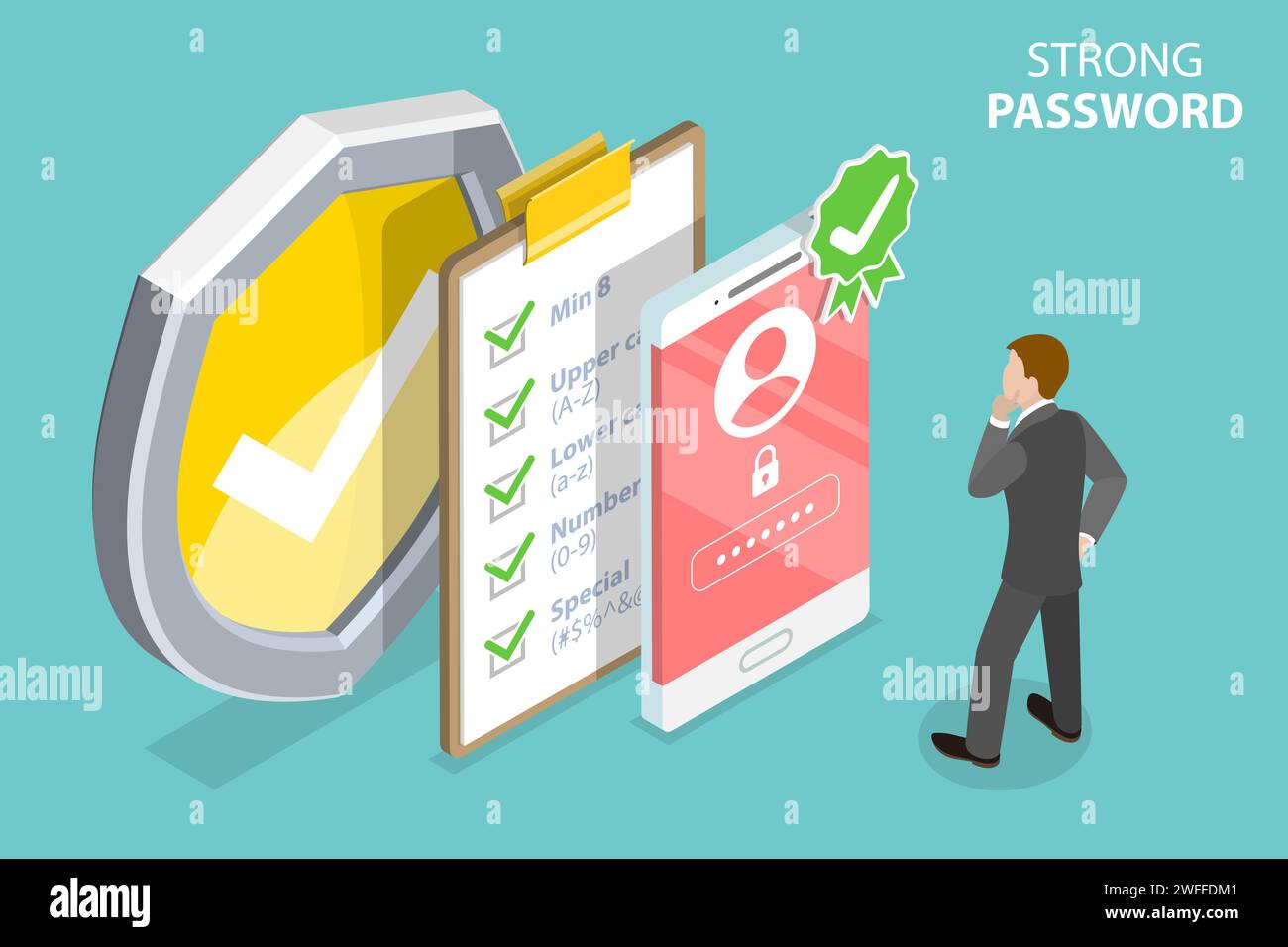Strong Password, Minimal Requirements are at Least 8 Characters ...