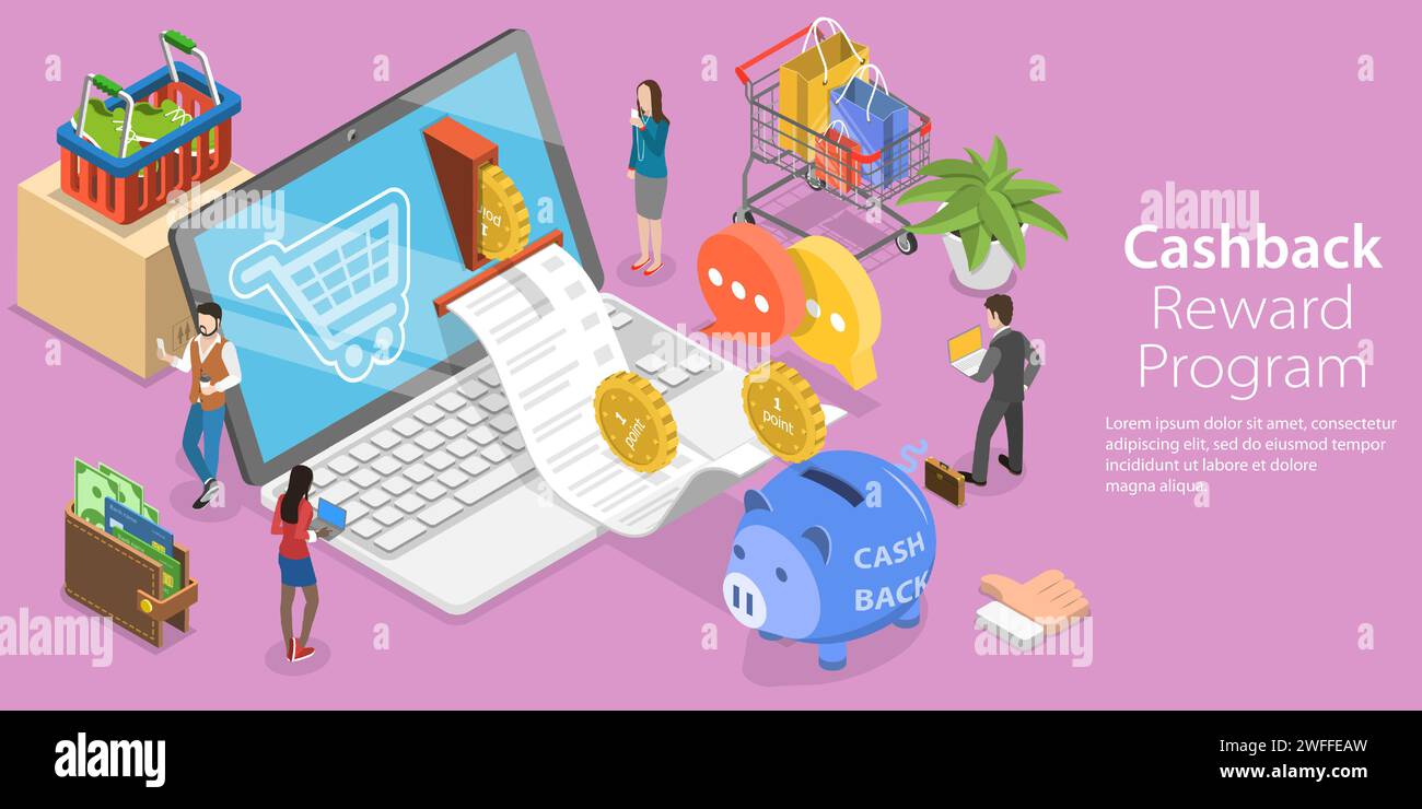 Cashback reward program Stock Vector Images - Alamy