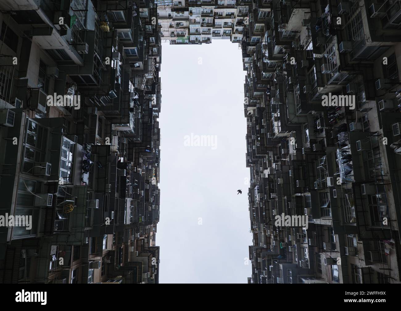 Hongkong China 11.2.2023. Hongkong monster building architecture Stock Photo