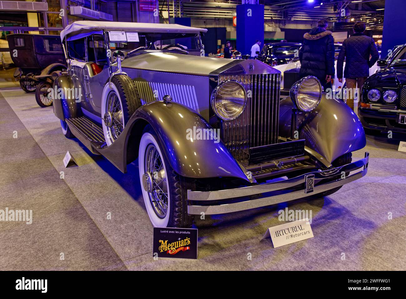 Paris, France. 30th Jan, 2024. Rolls Royce Phantom II experimental Dual Cowl Sports 1930 exposed during the preview evening of the Retromobile Show on January 30, 2024 in Paris, France. The Rétromobile show will open its doors from January 31 to February 4, 2024, porte de versailles in Paris, France. Credit: Bernard Menigault / Alamy Live News Stock Photo