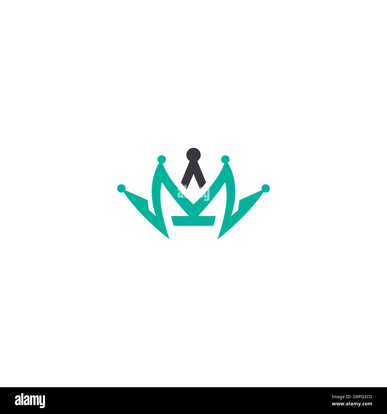M Crown logo. Letter M Logo Stock Vector