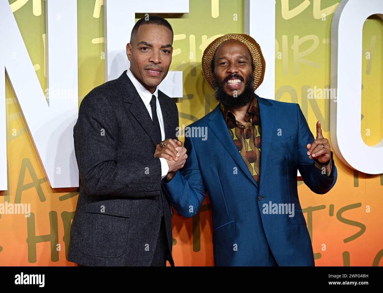 Reinaldo Green London, UK. 30th Jan, 2024. Reinaldo Marcus Green and Ziggy Marley at ...