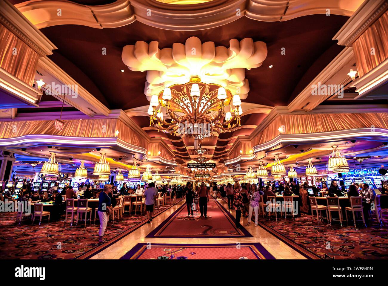 The Casino Floor of Wynn Las Vegas Stock Photo