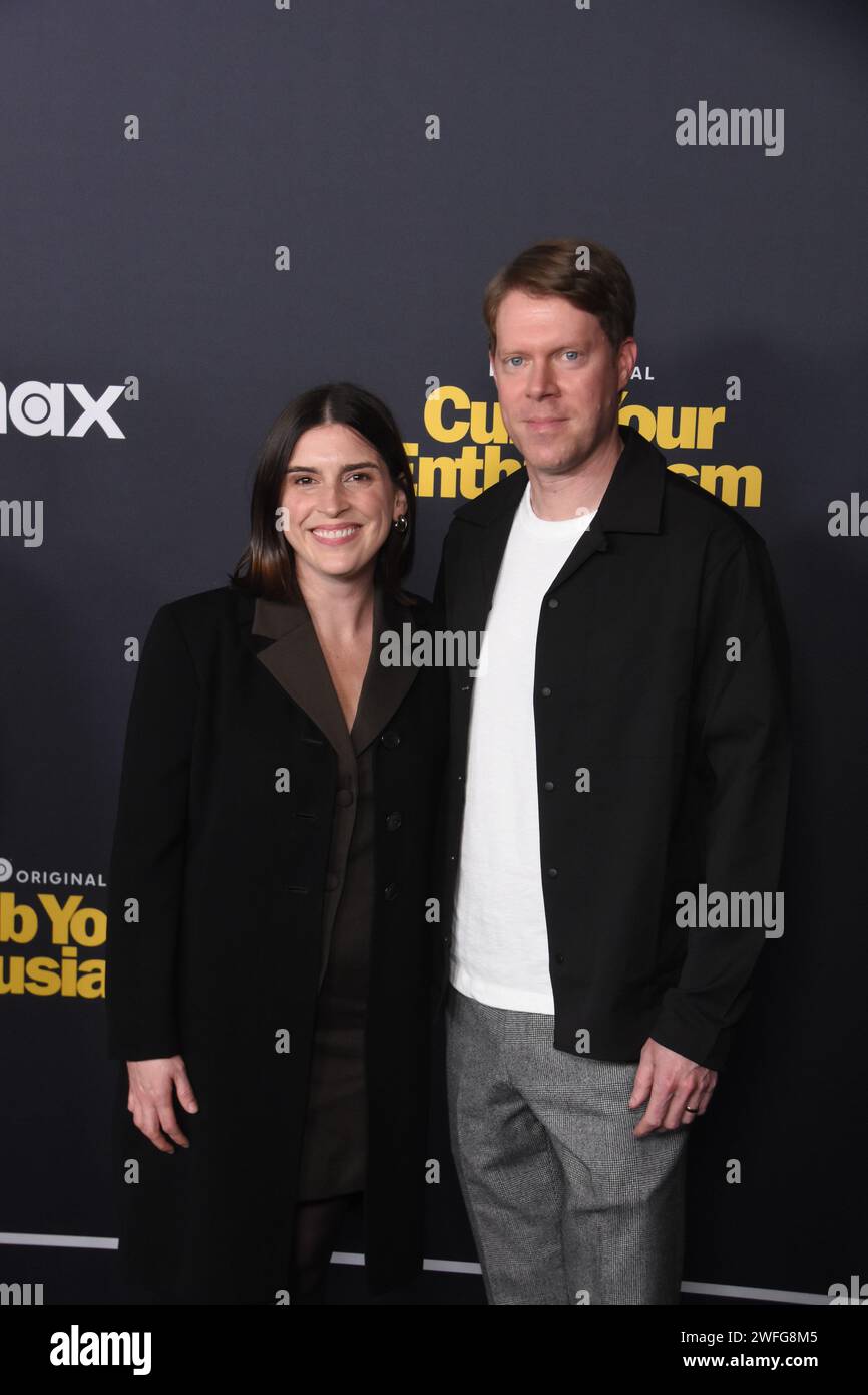 Los Angeles, California, USA 30th January 2024 Lily Sullivan and Tim Baltz attend HBOÕs Season 12 Premiere of Curb Your Enthusiasm at DGA Theatre on January 30, 2024 in Los Angeles, California, USA. Photo by Barry King/Alamy Live News Stock Photo