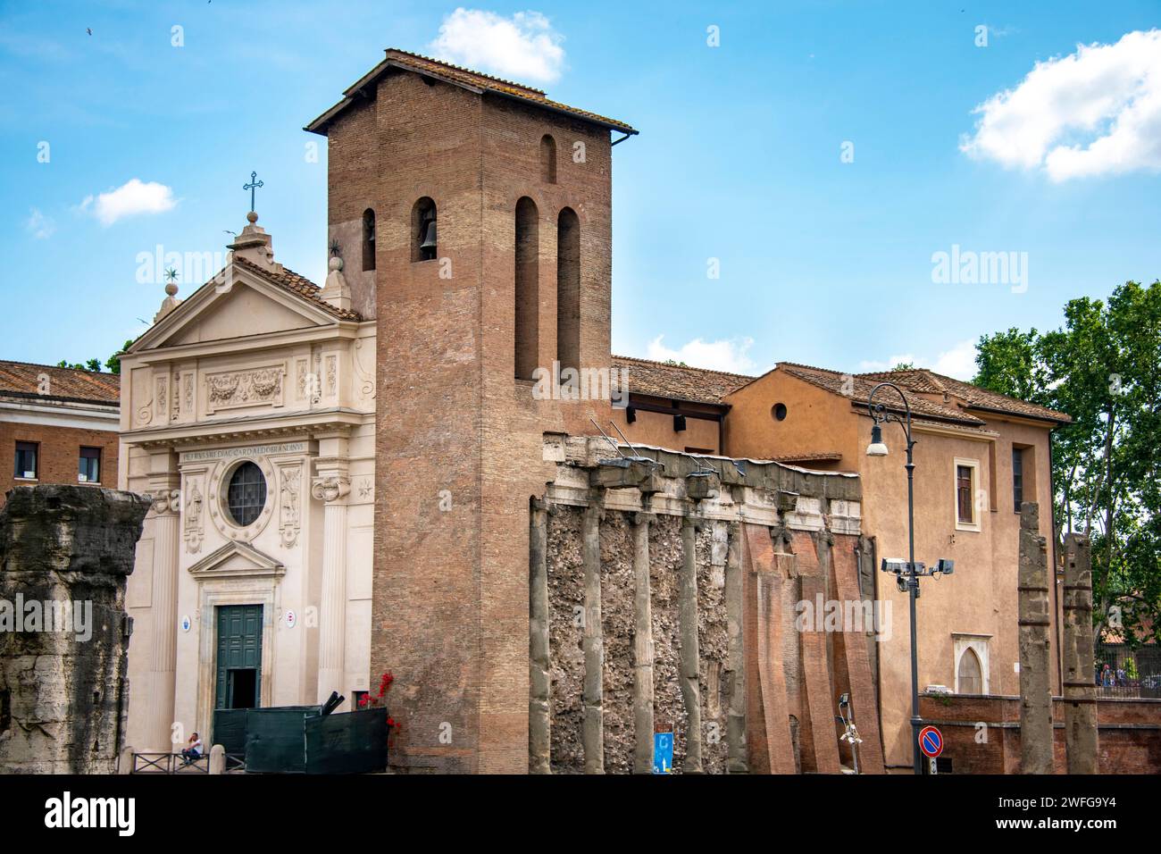 Church of San Nicola in Carcere - Rome - Italy Stock Photo