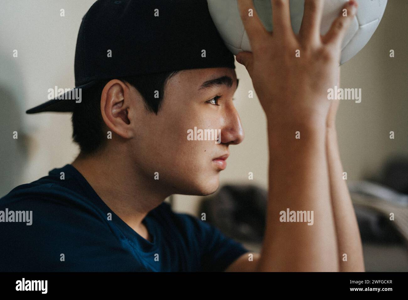 Boy wearing cap hi-res stock photography and images - Alamy
