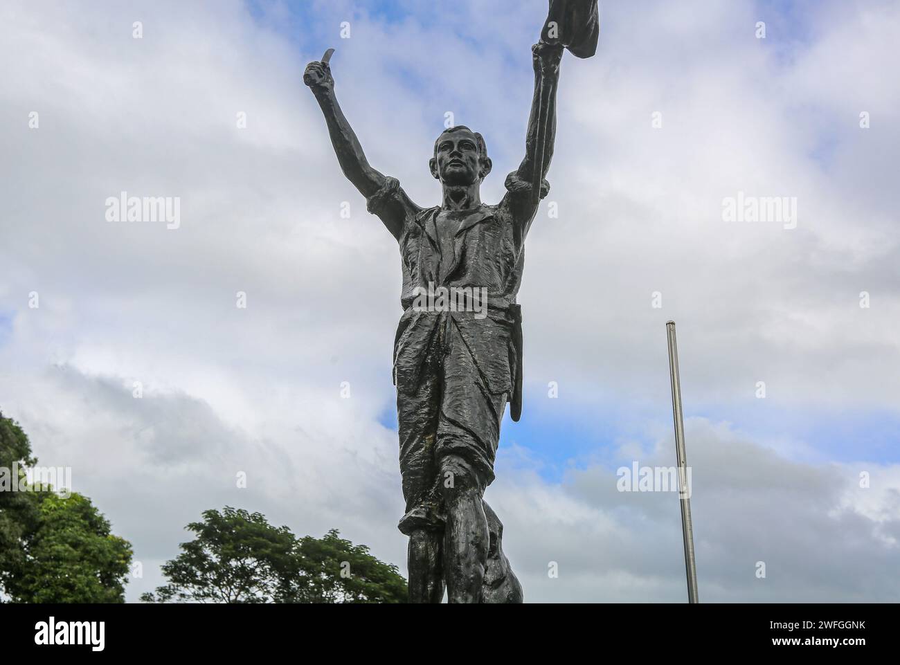 Andres Bonifacio Shrine Monument, Filipino National Hero of the Philippine independence, San Pablo, Seven Lakes city, Laguna, Philippines Stock Photo