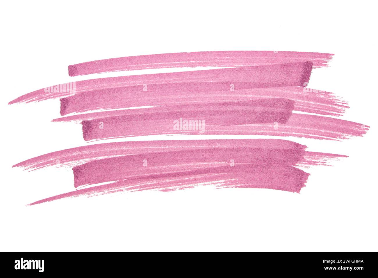 Pink watercolor marker hand drawn paper texture strokes isolated Stock ...