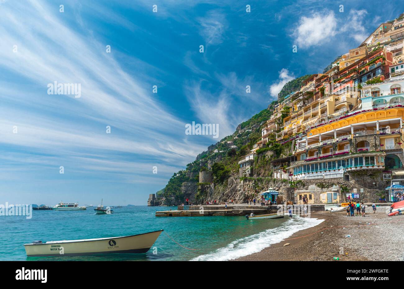 The city of Positano, on the Amalfi coast, Italy Stock Photo - Alamy