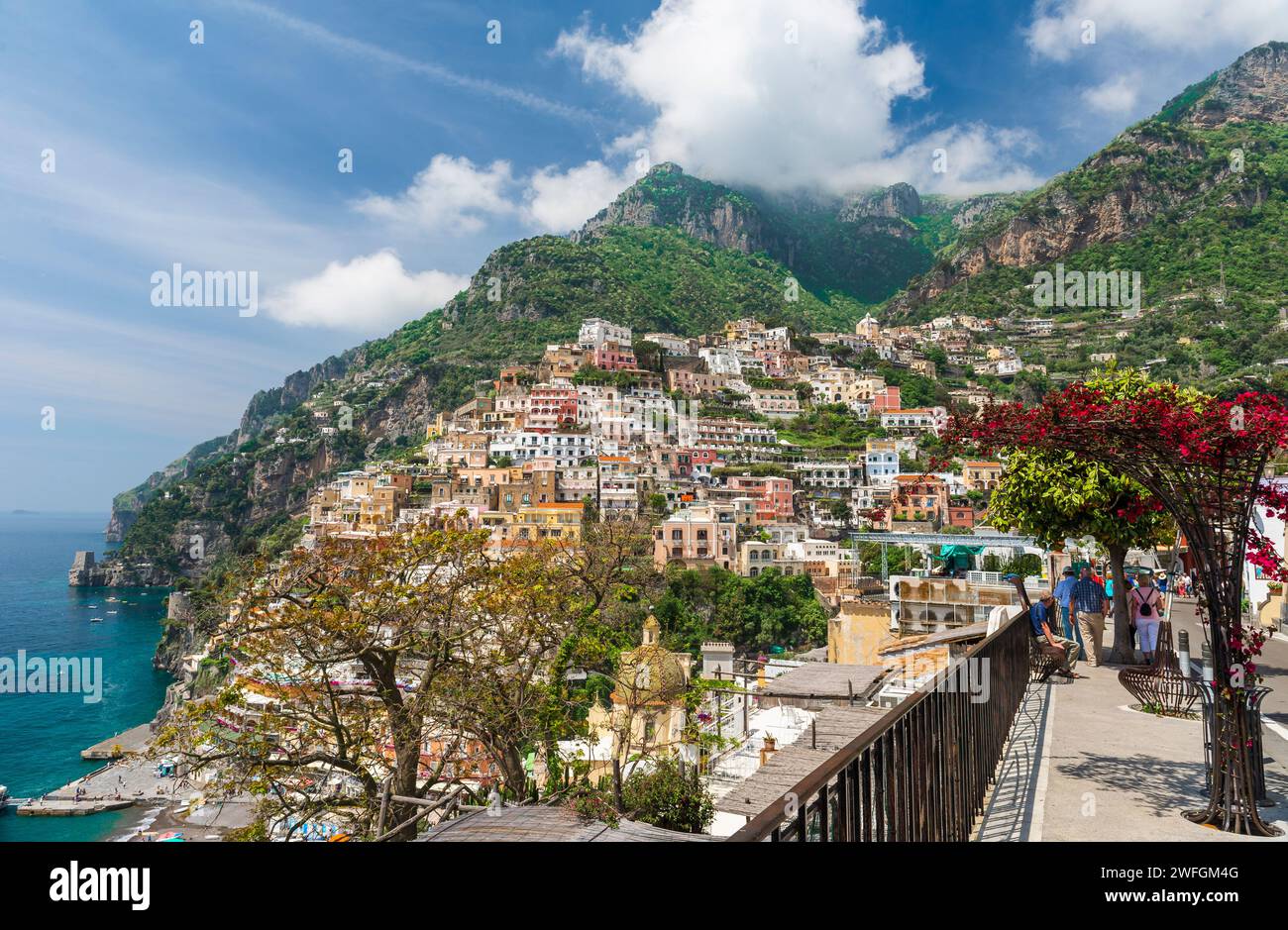 The city of Positano, on the Amalfi coast, Italy Stock Photo - Alamy