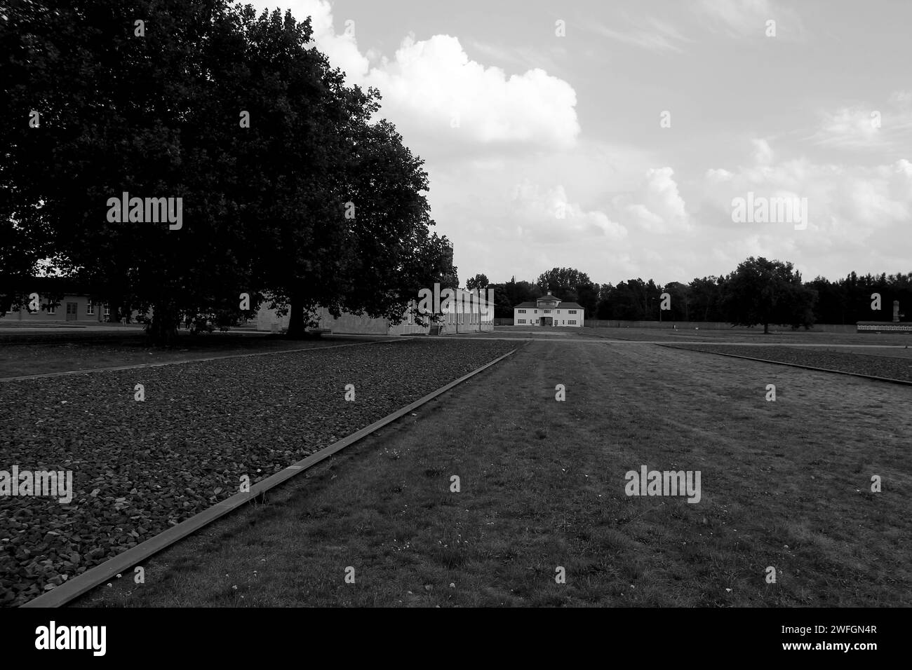 Campo di concentramento di Sachsenhausen. Berlino. Stock Photo