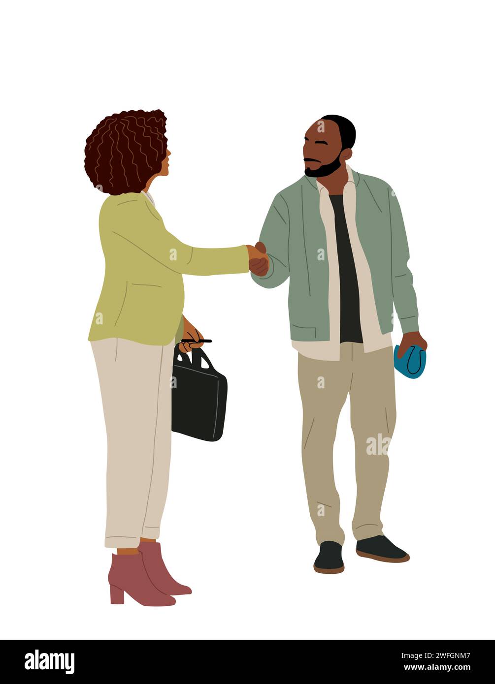 Business people shaking hands diverse Stock Vector Images - Alamy