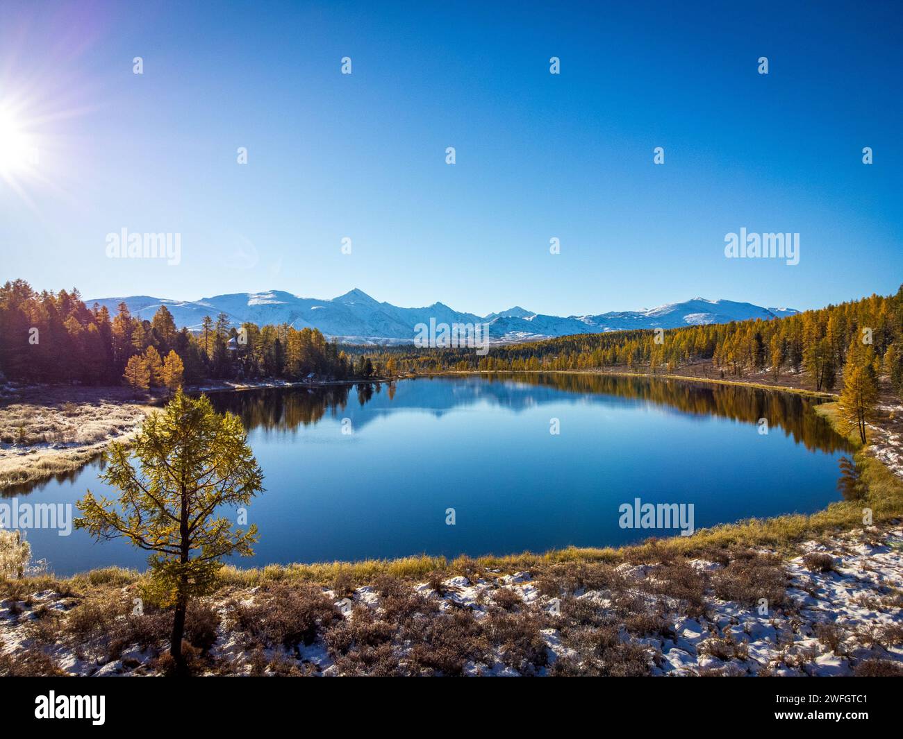 Drone captures of serene lake hi-res stock photography and images - Alamy