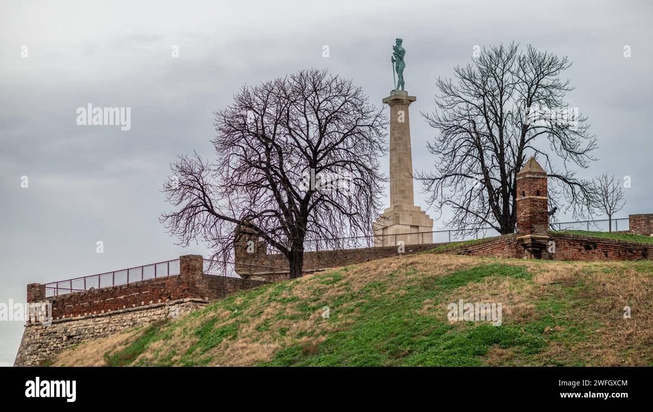 Historic Belgrade Fortress in Kalemegdan park in Belgrade, capital of Serbia Stock Photo