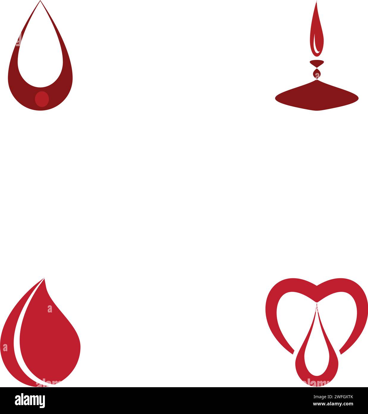 Blood drop donor vector illustration Stock Vector
