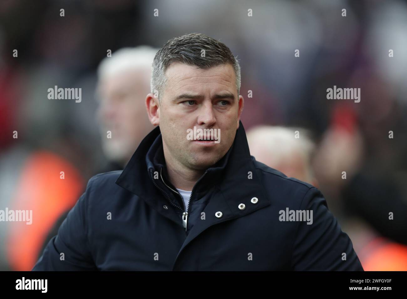 manager of Stoke City, Steven Schumacher Sunderland v Stoke City, Sky