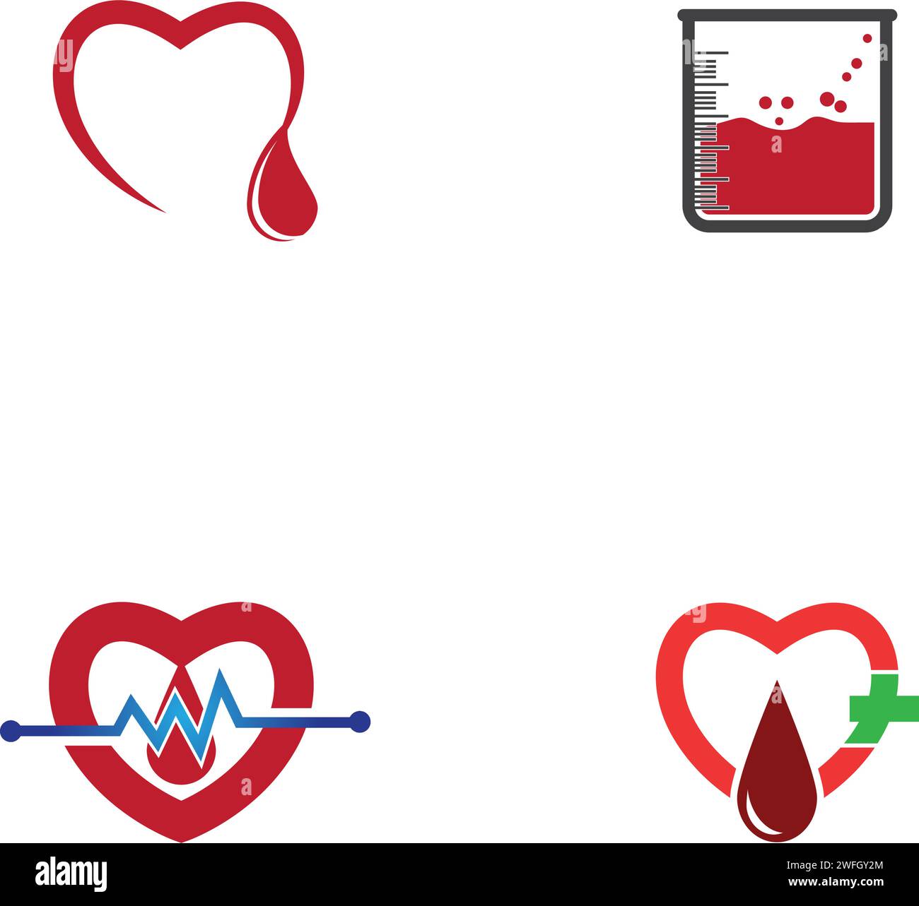Blood drop donor vector illustration Stock Vector