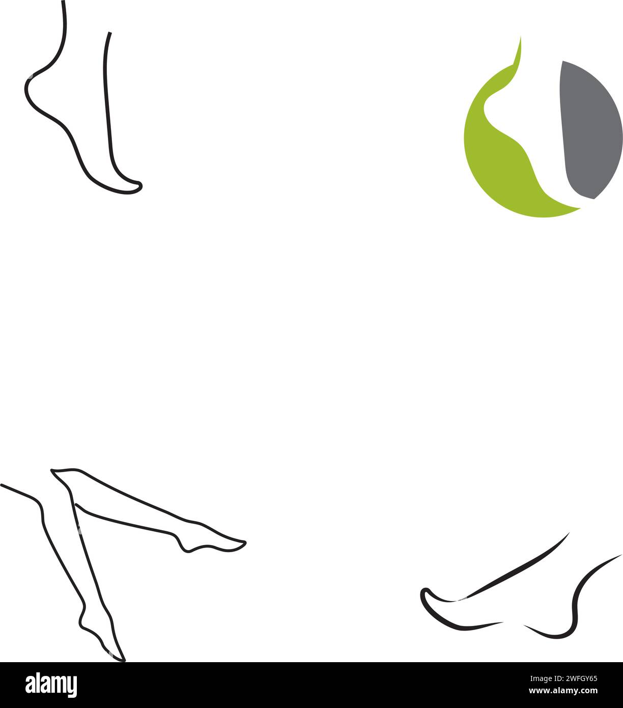 foot Logo Template vector icon illustration design Stock Vector Image ...