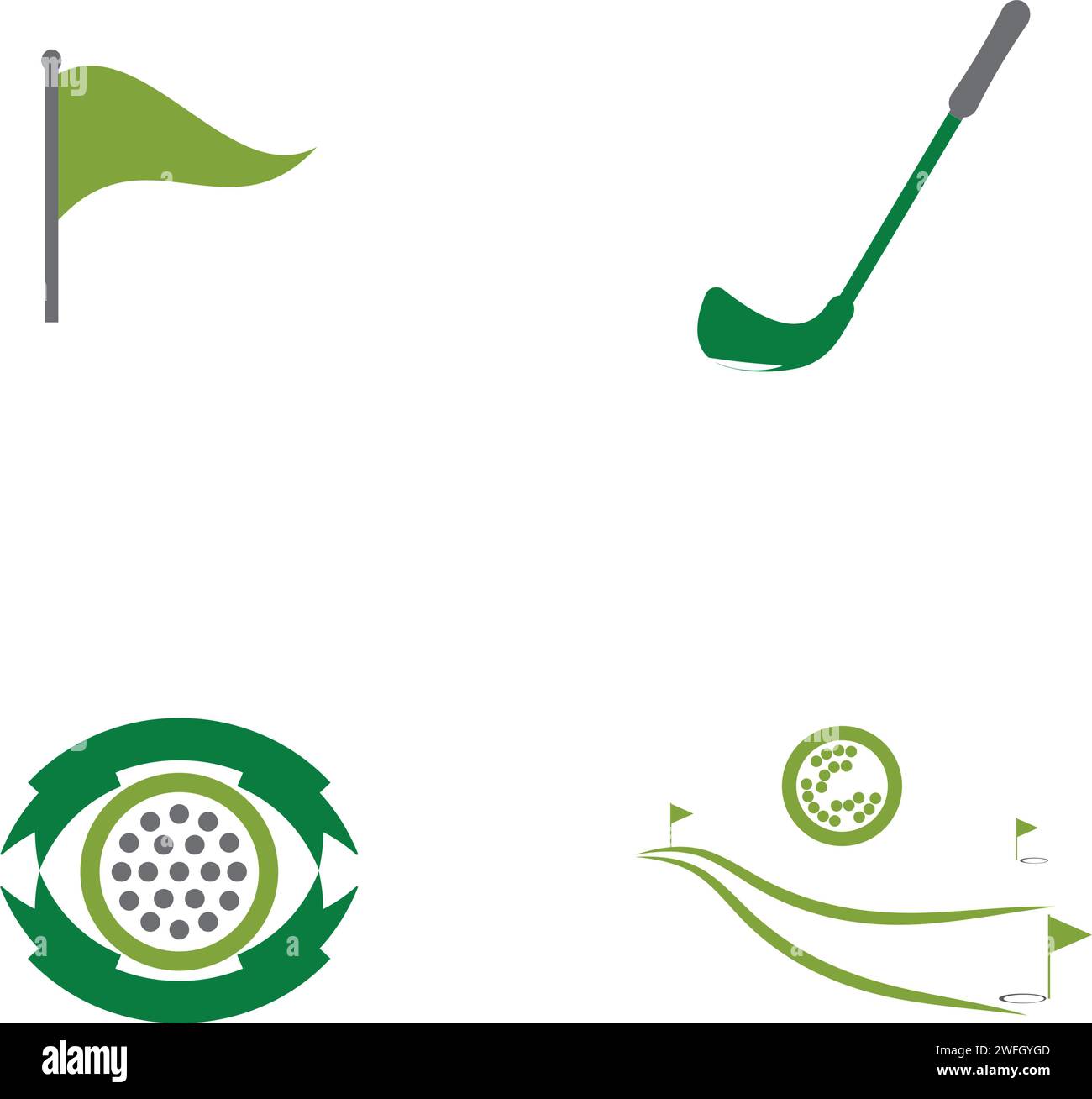 Golf icon hi-res stock photography and images - Alamy