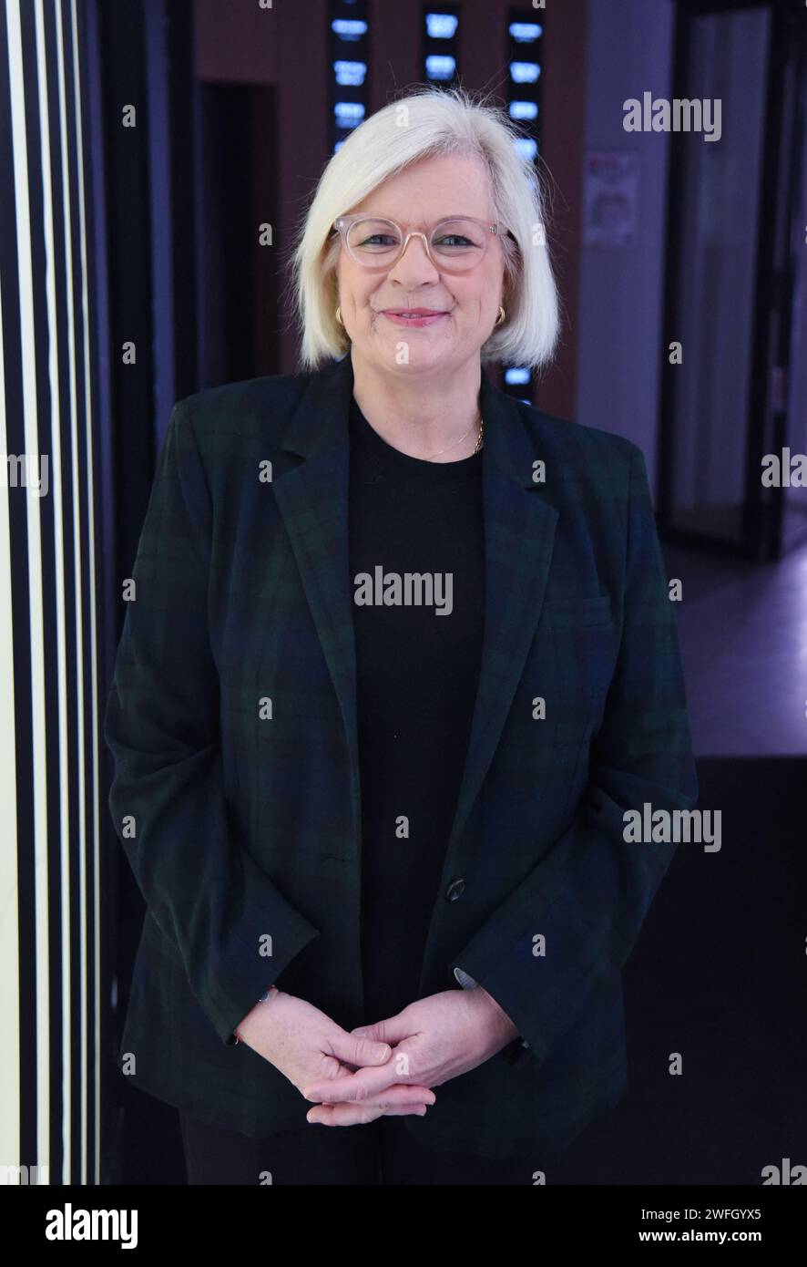 Paris, France. 31st Jan, 2024. Catherine Vautrin is interviewed by