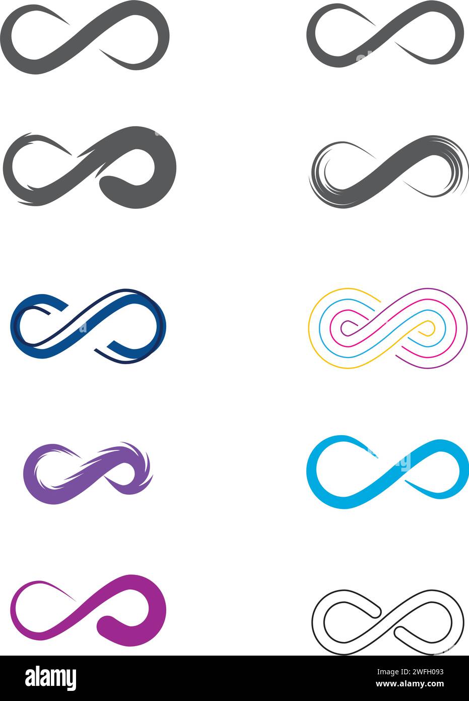 Infinity Design Vector icon illustration Logo template design Stock ...