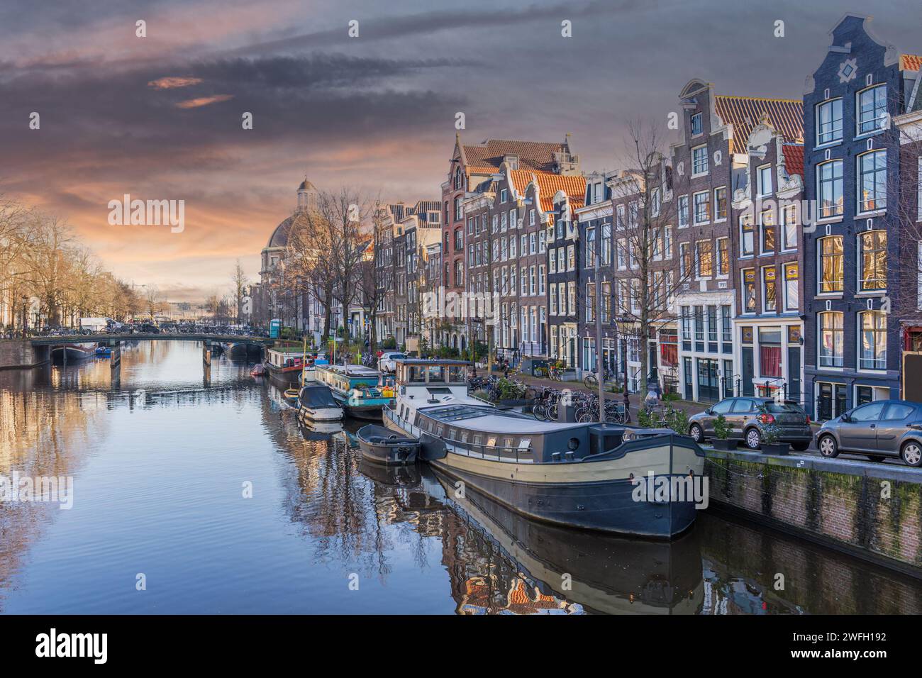 Amsterdam canals Stock Photo