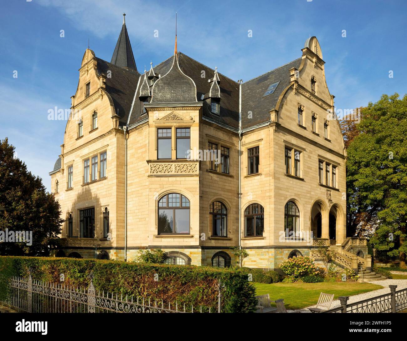 Villa Spiritus, was used by the armed forces of the United Kingdom from 1945 to 2011, Germany, North Rhine-Westphalia, Bonn Stock Photo