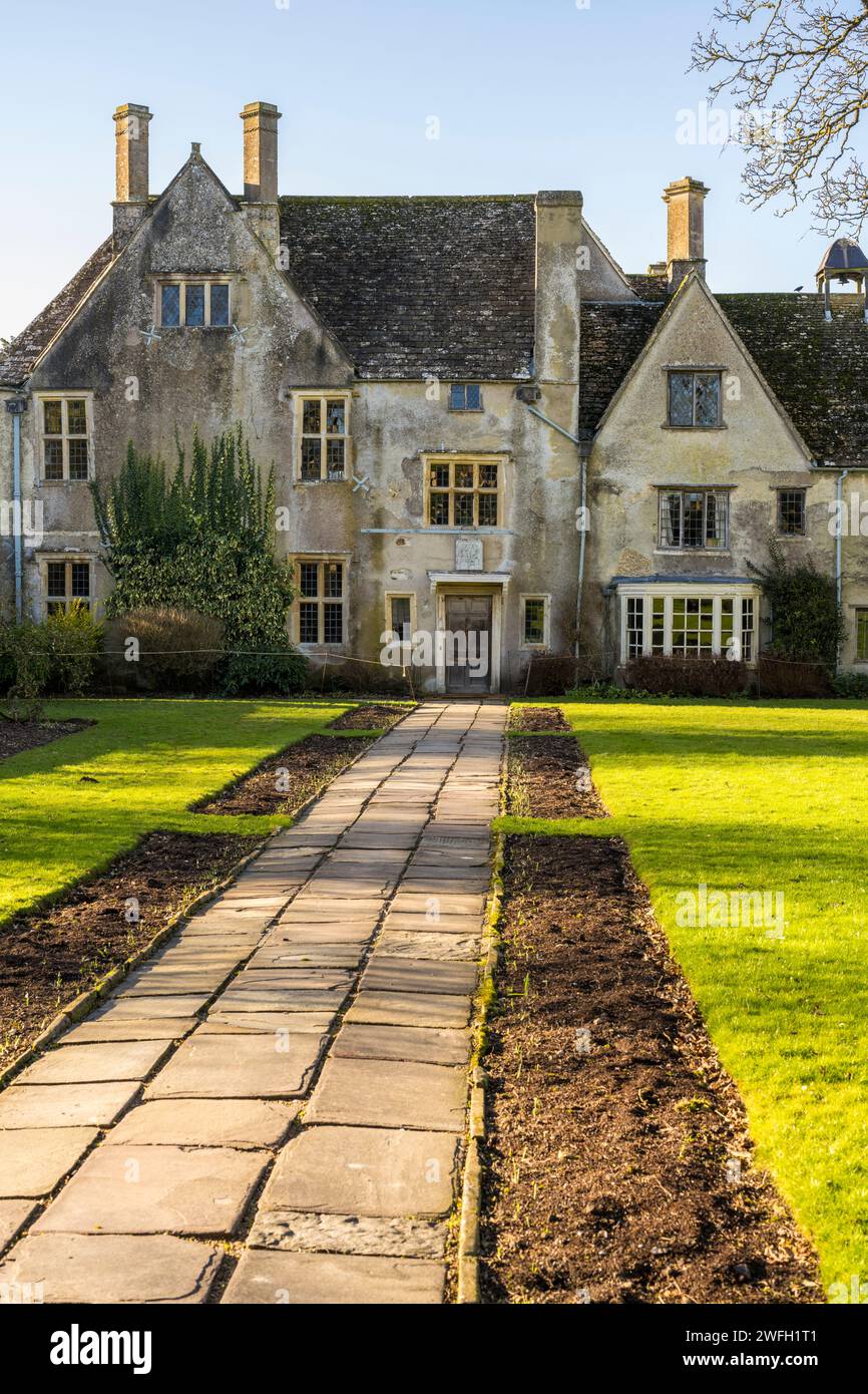 Avebury Manor, 16th Century, Manor House, Avebury, Wiltshire, England, UK, GB. Stock Photo